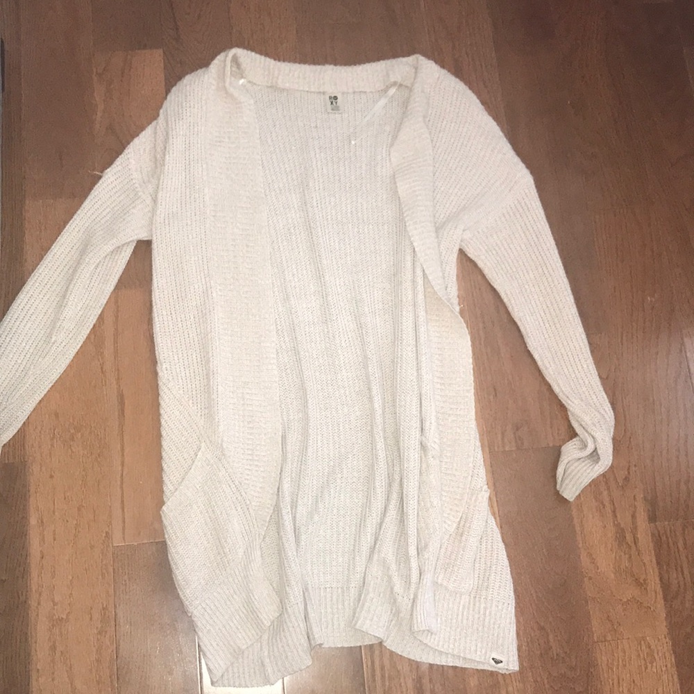 beige cardigan